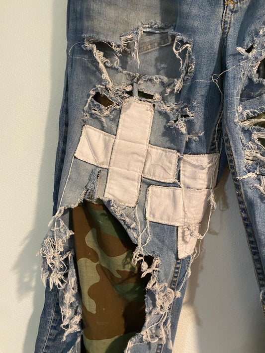 "purple heart" jeans