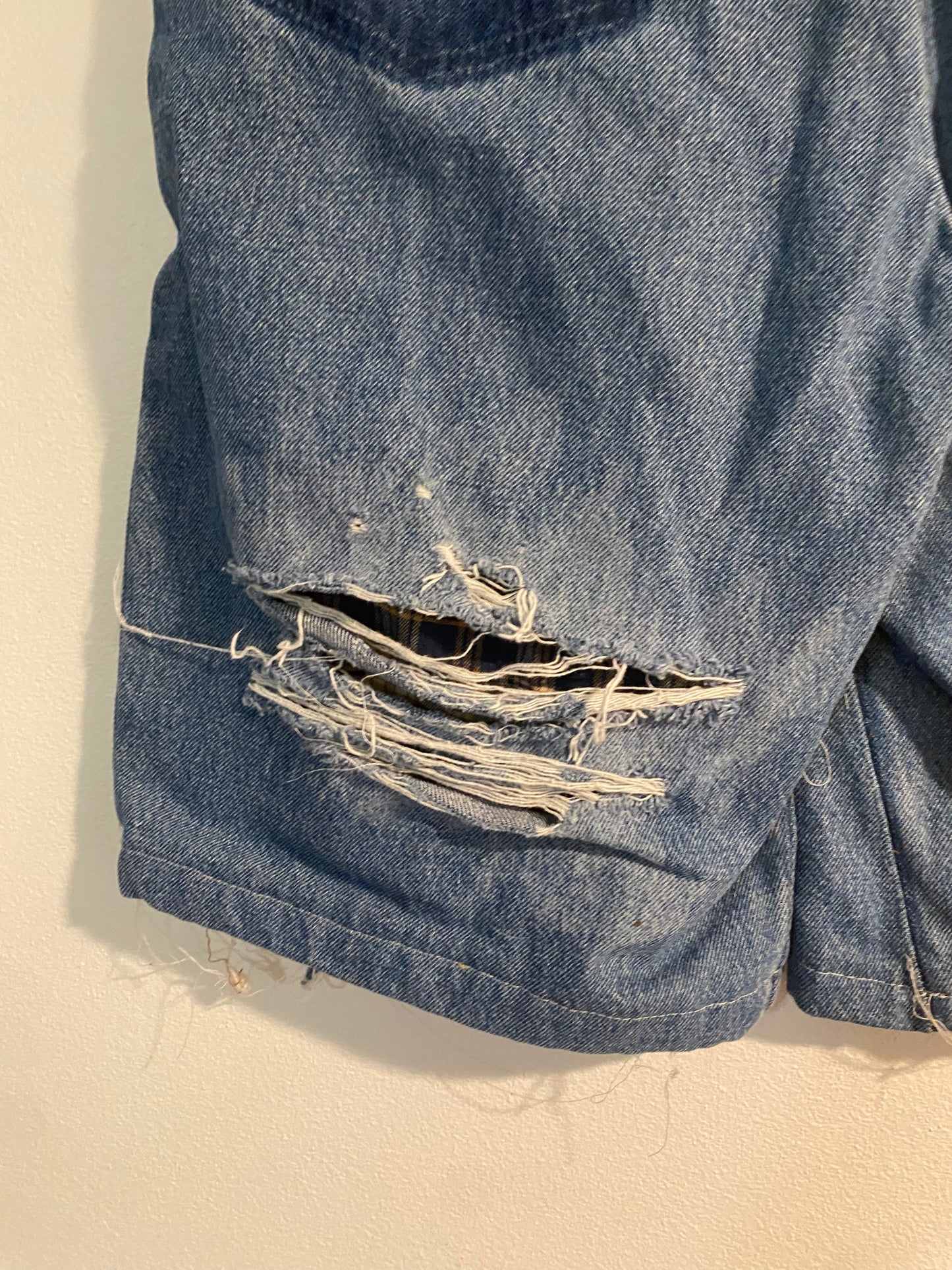 "wat a time to be a werewolf" jean shorts