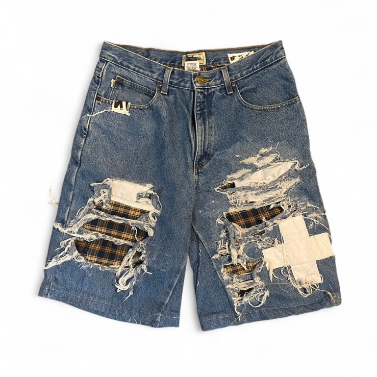 "wat a time to be a werewolf" jean shorts